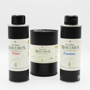 Frantoio Mercurius Box Olio 2 bottiglie 0,25 e 1 bottiglia 0,5